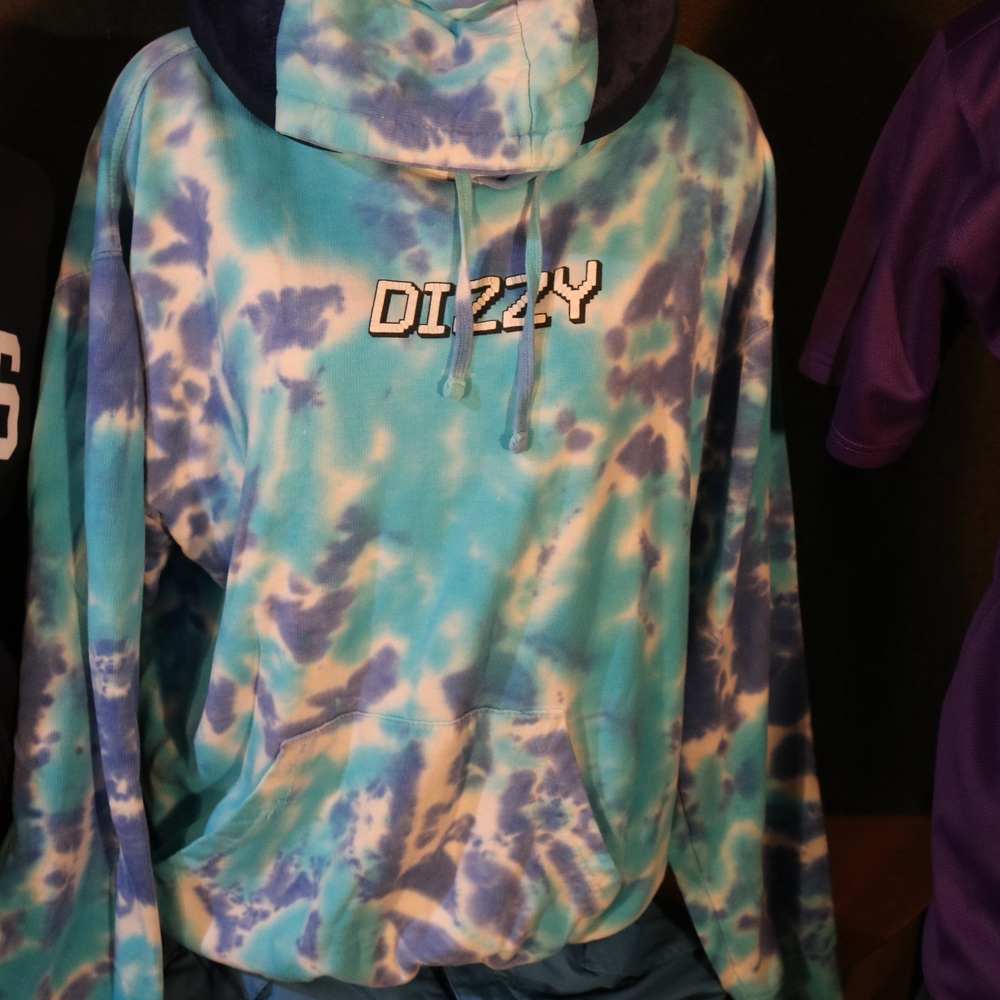 Dizzy Ocean Blue Tie-Dye Hoodie